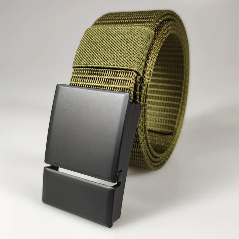 Men's Navy Blue Nylon Belt with Flip Buckle 3.8CM - Image 6