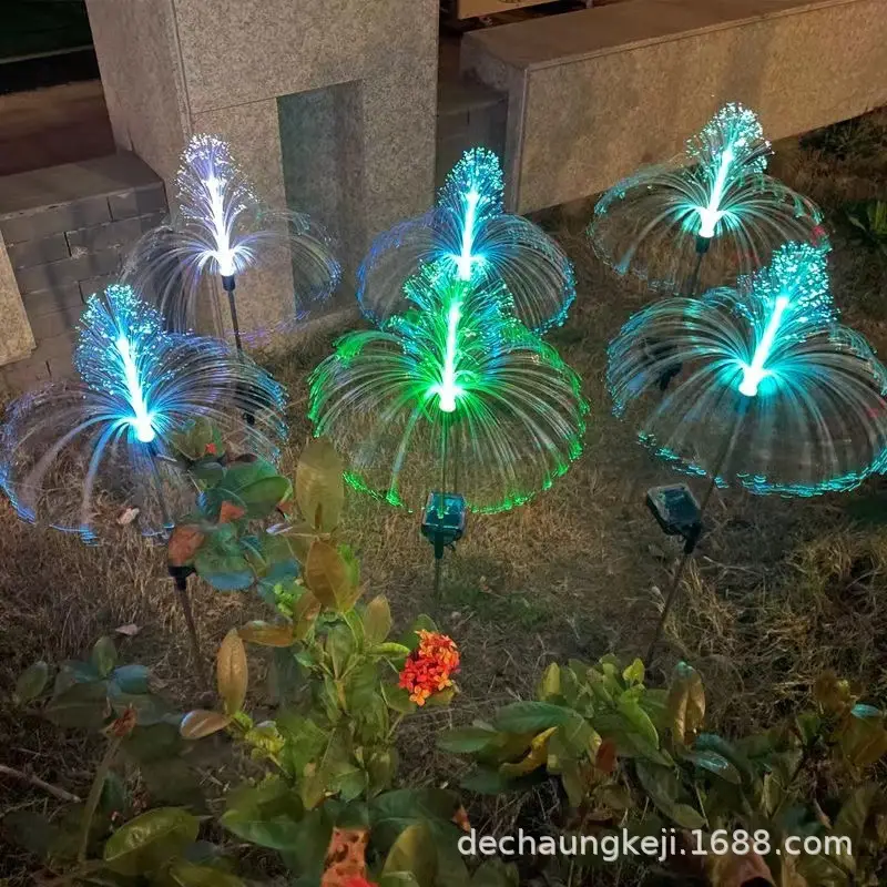 7 Color Changing Solar Flower Lights for Outdoor Decor - Image 5