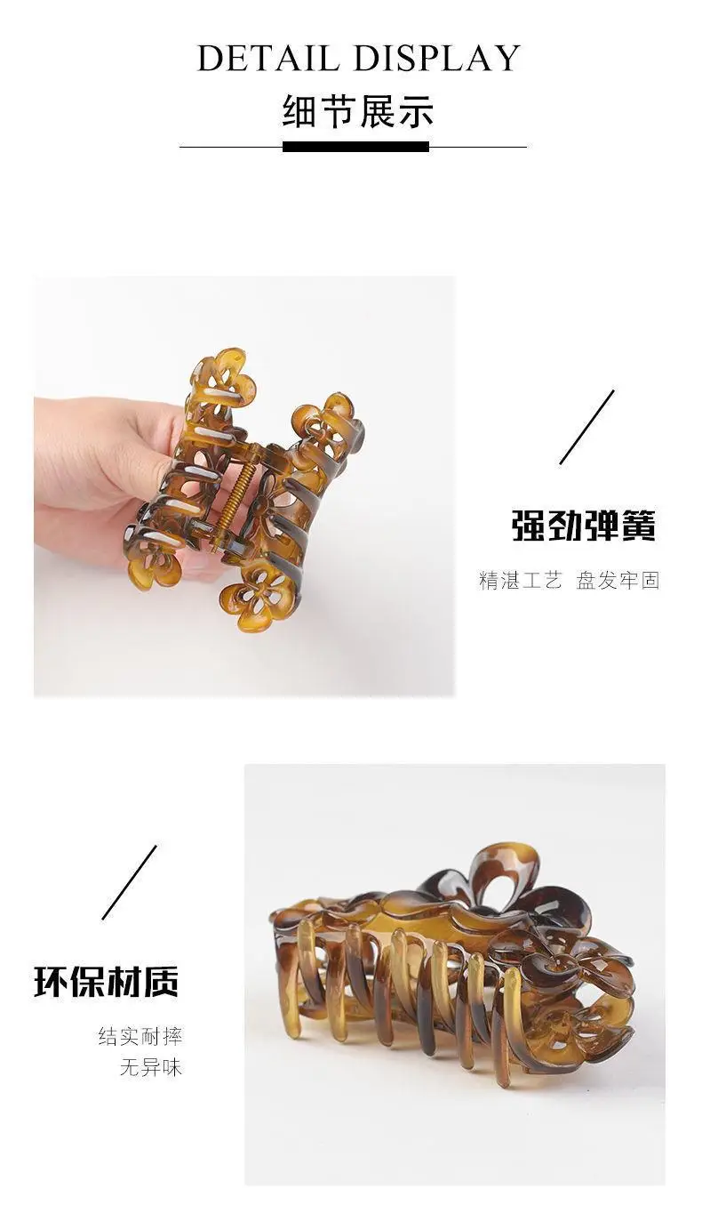 Purple Floral Drop Hair Clip for Women — feature 4