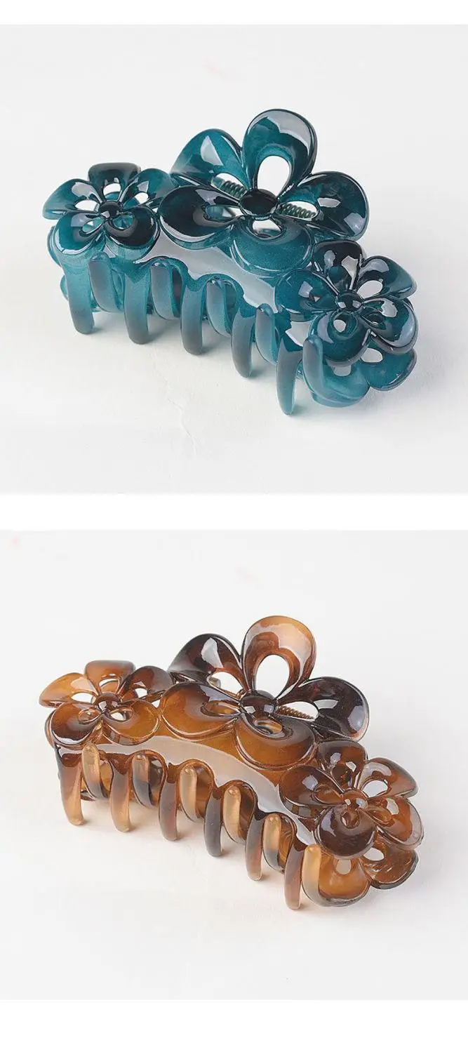 Purple Floral Drop Hair Clip for Women — feature 8