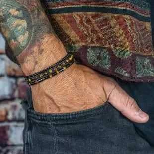 Black King Kong Beaded Bracelet for Men — feature 8