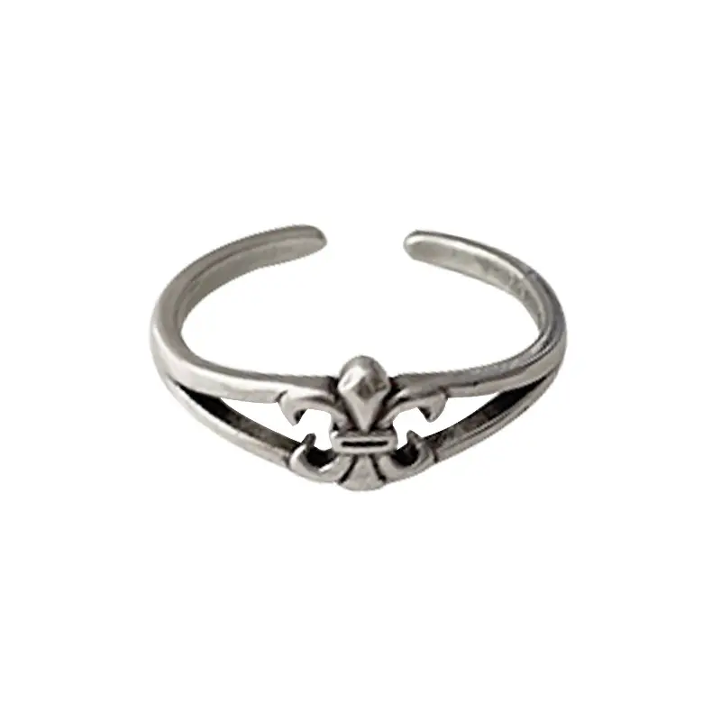 925 Silver Cross Ins Rings Double Layer Sterling Gold - Image 6