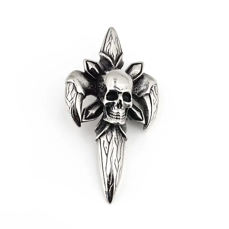 Devil's Eye Skull Pendant for Men Hip Hop Style - Image 4