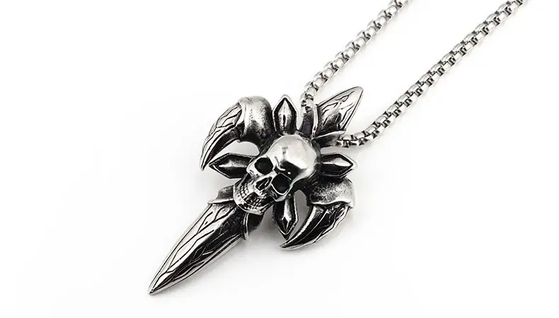 Devil's Eye Skull Pendant for Men Hip Hop Style — feature 7