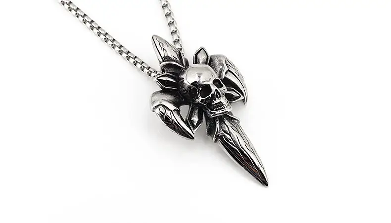 Devil's Eye Skull Pendant for Men Hip Hop Style — feature 8