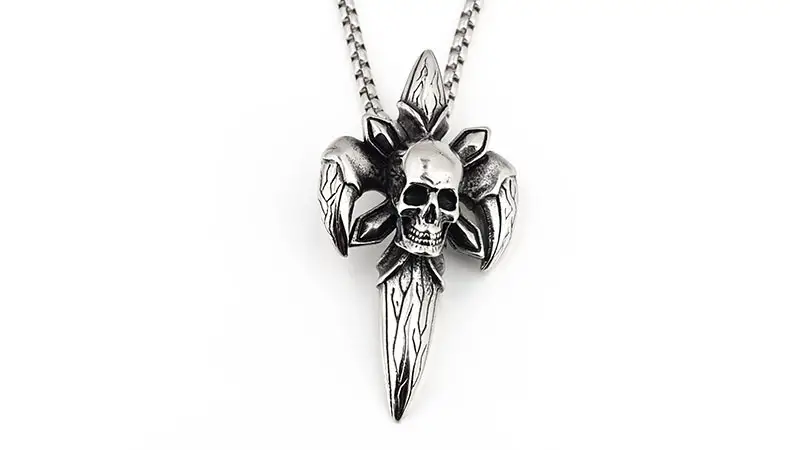 Devil's Eye Skull Pendant for Men Hip Hop Style — feature 9