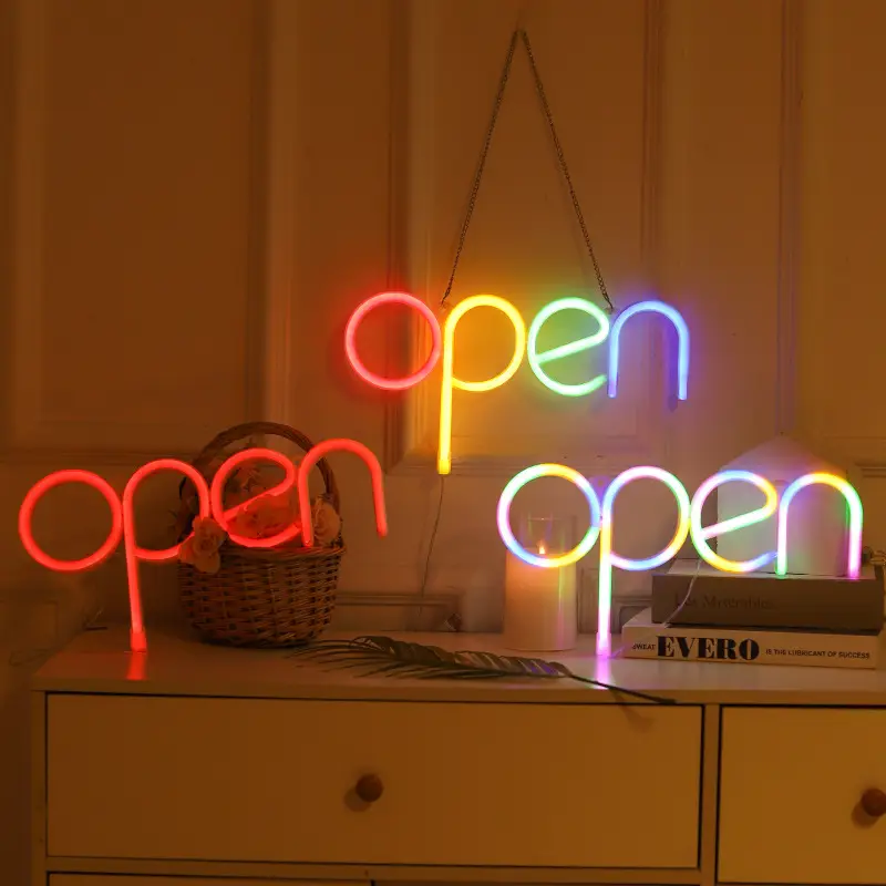 Neon LED Open Light for Bedroom Decor