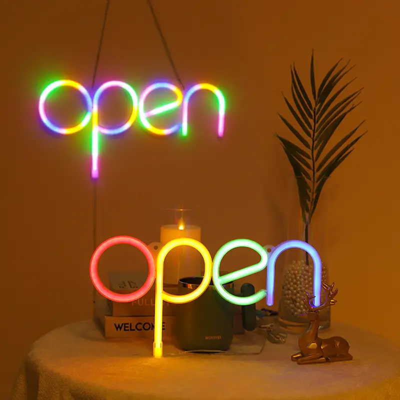 Neon LED Open Light for Bedroom Decor