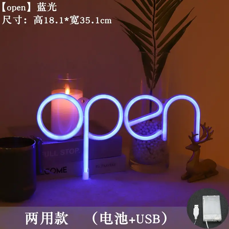 Neon LED Open Light for Bedroom Decor