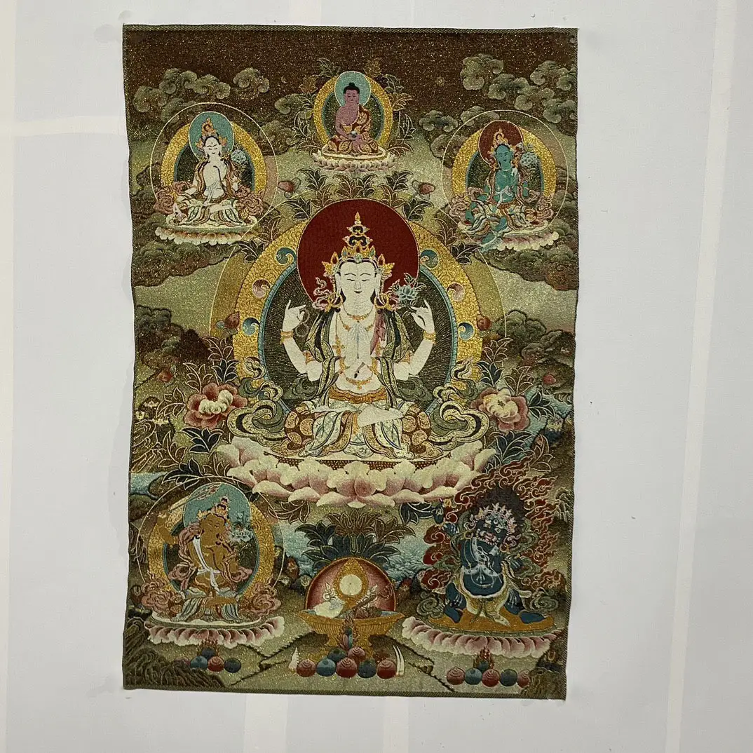 Xizang Buddha Embroidery Thangka Nepal - Image 48