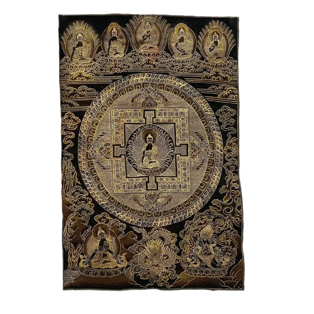 Xizang Buddha Embroidery Thangka Nepal - Image 63