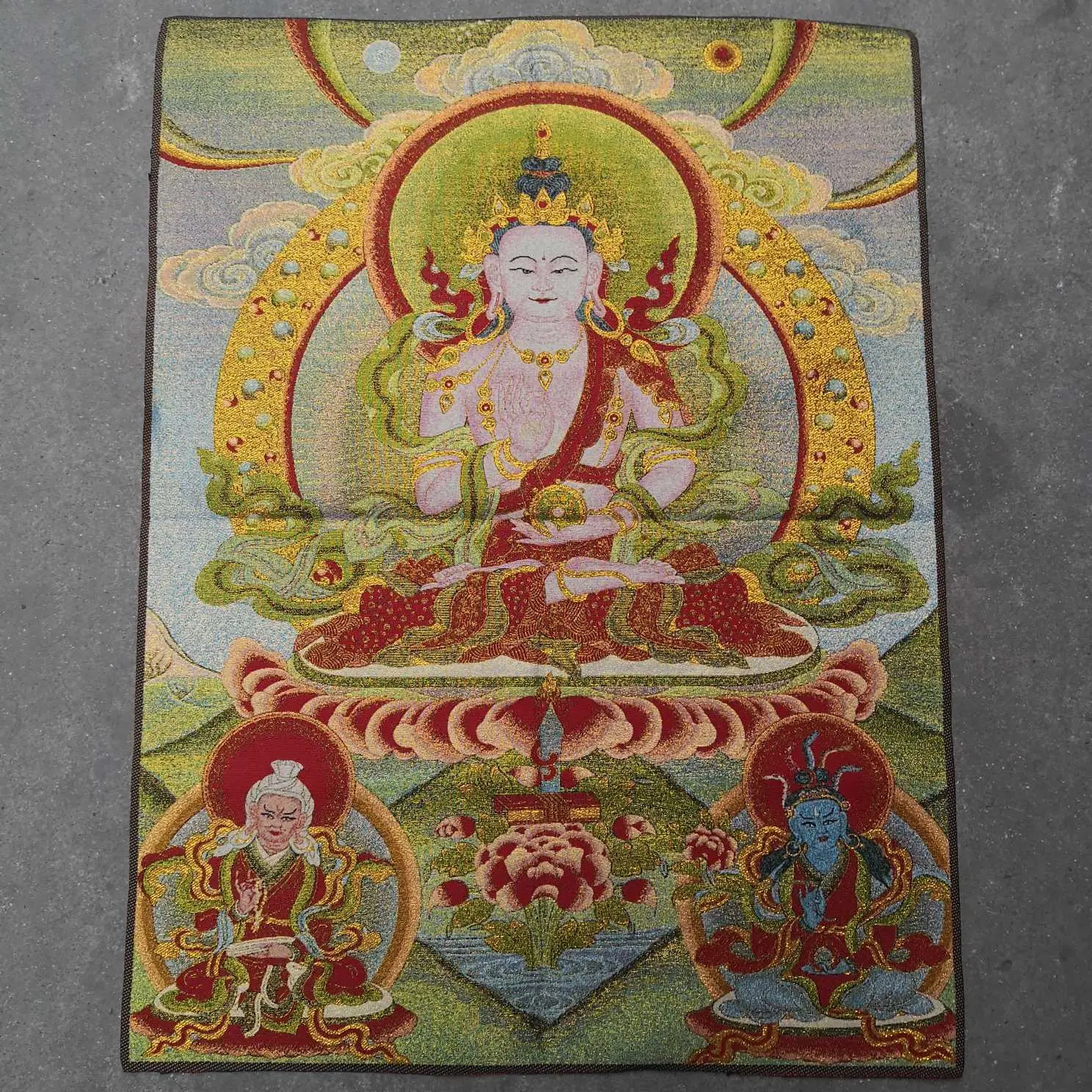Xizang Buddha Embroidery Thangka Nepal - Image 14