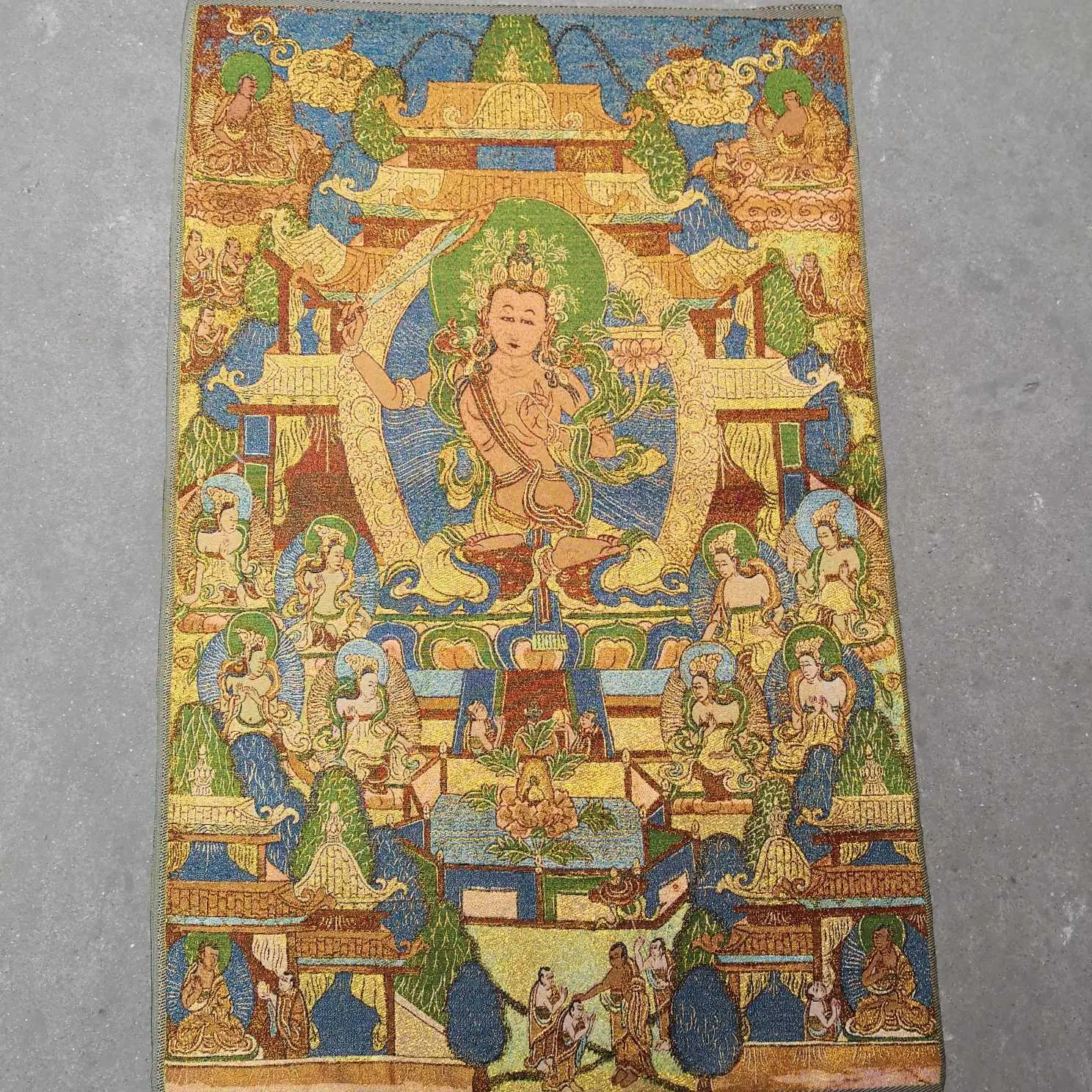 Xizang Buddha Embroidery Thangka Nepal - Image 19