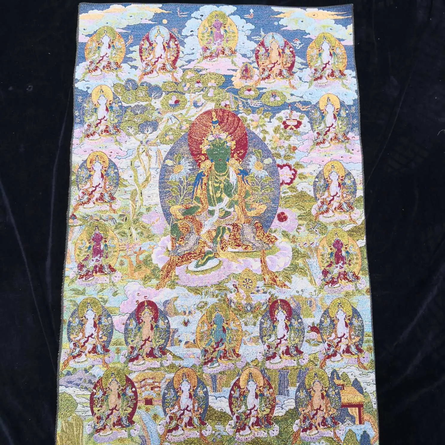 Xizang Buddha Embroidery Thangka Nepal - Image 21