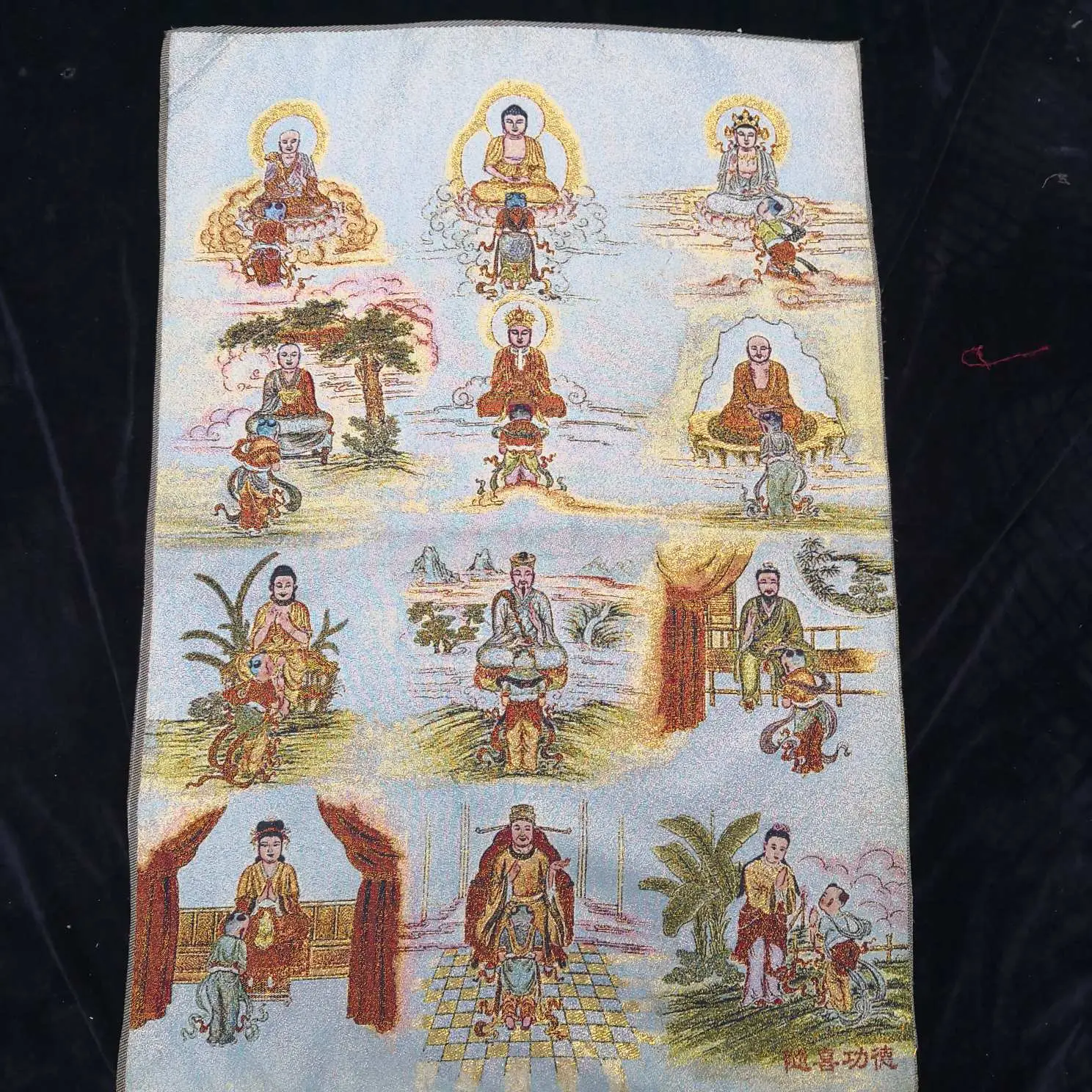 Xizang Buddha Embroidery Thangka Nepal - Image 23