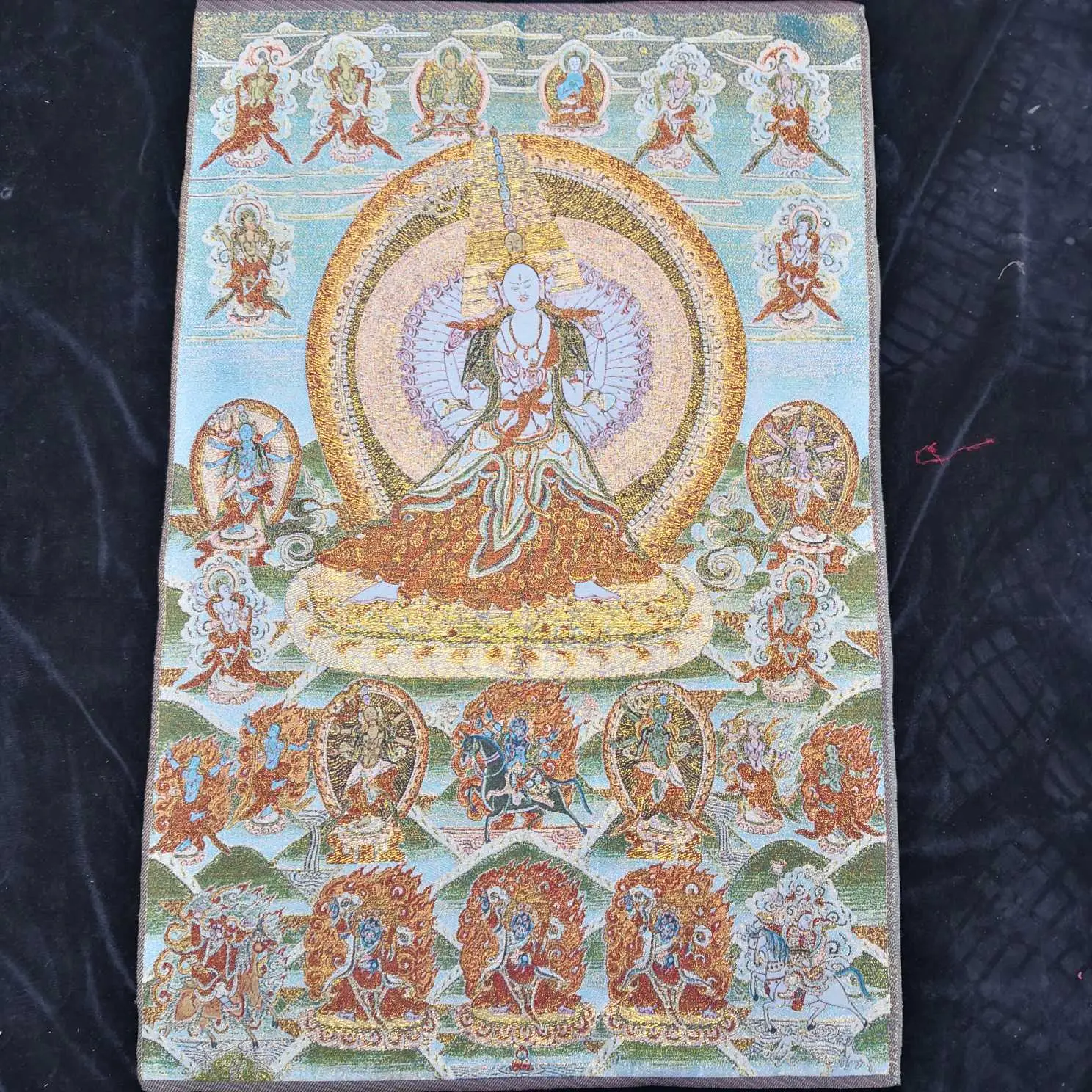 Xizang Buddha Embroidery Thangka Nepal - Image 26