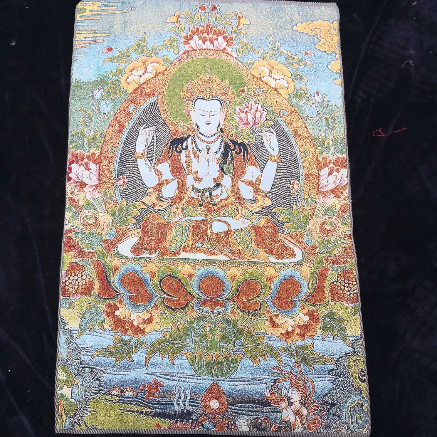 Xizang Buddha Embroidery Thangka Nepal - Image 27