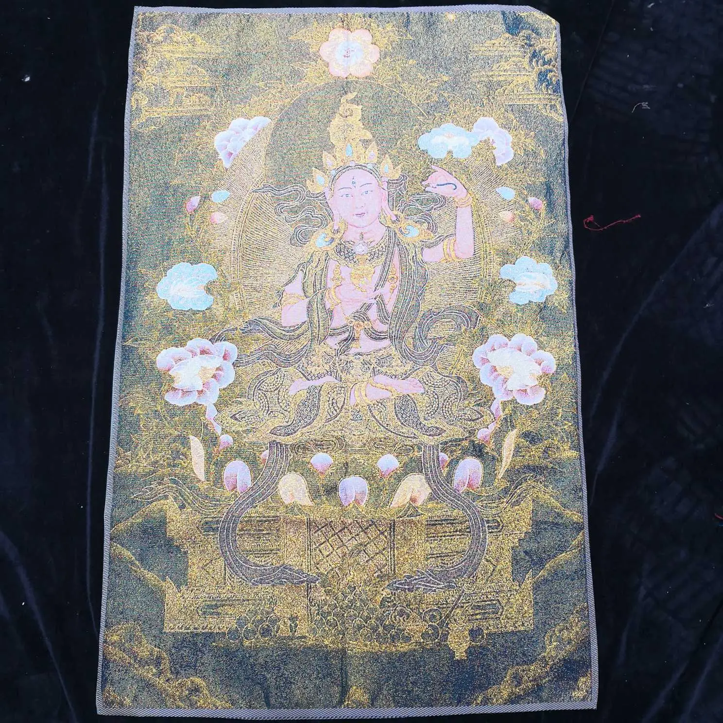 Xizang Buddha Embroidery Thangka Nepal - Image 29