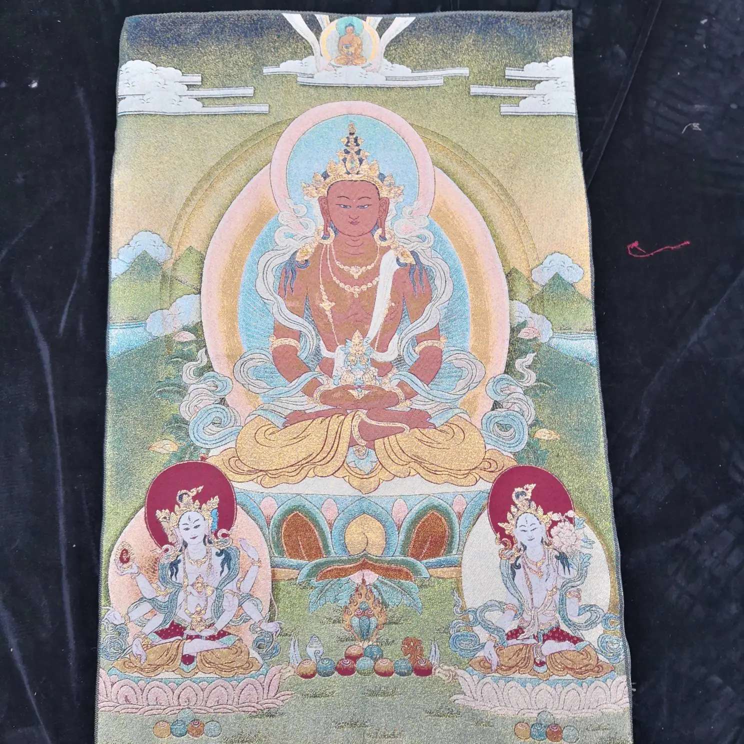 Xizang Buddha Embroidery Thangka Nepal - Image 30