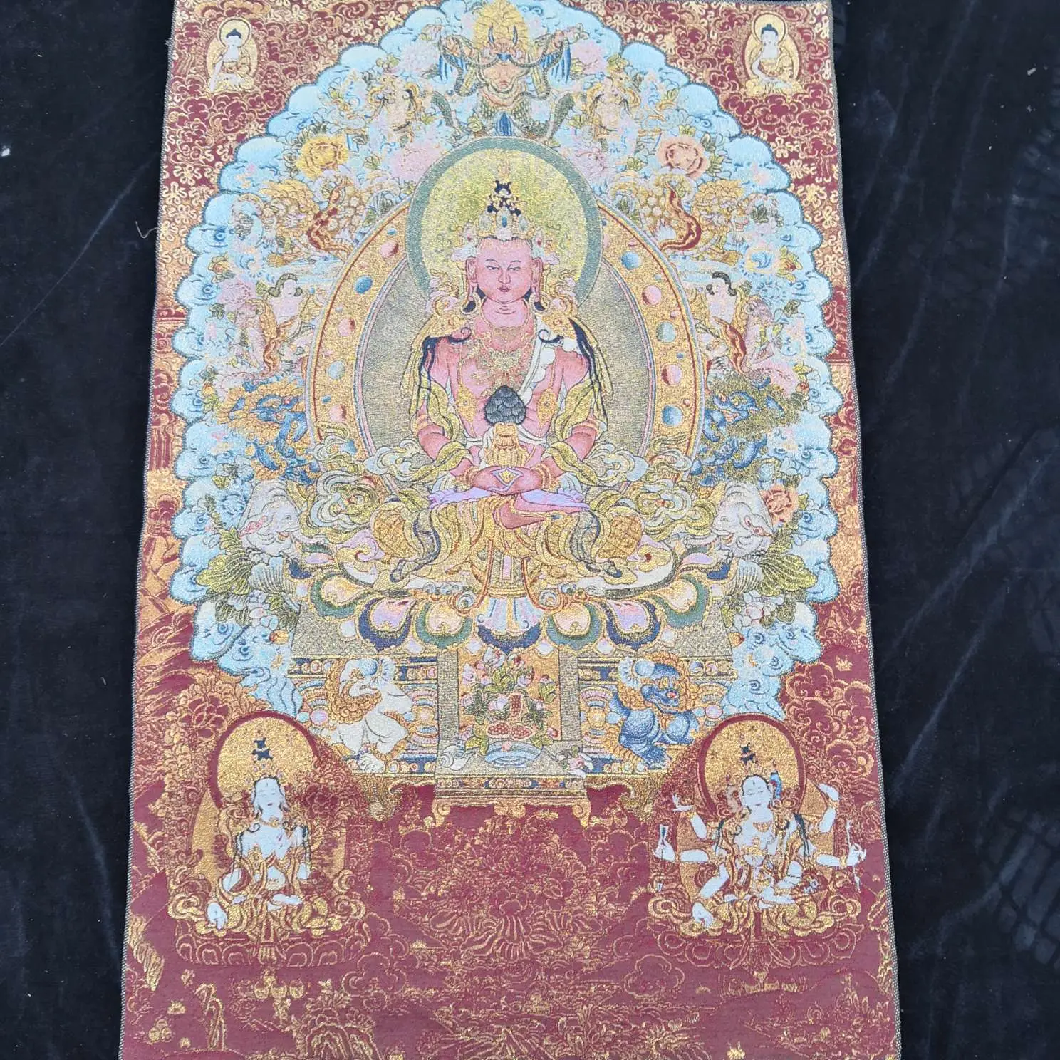 Xizang Buddha Embroidery Thangka Nepal - Image 35