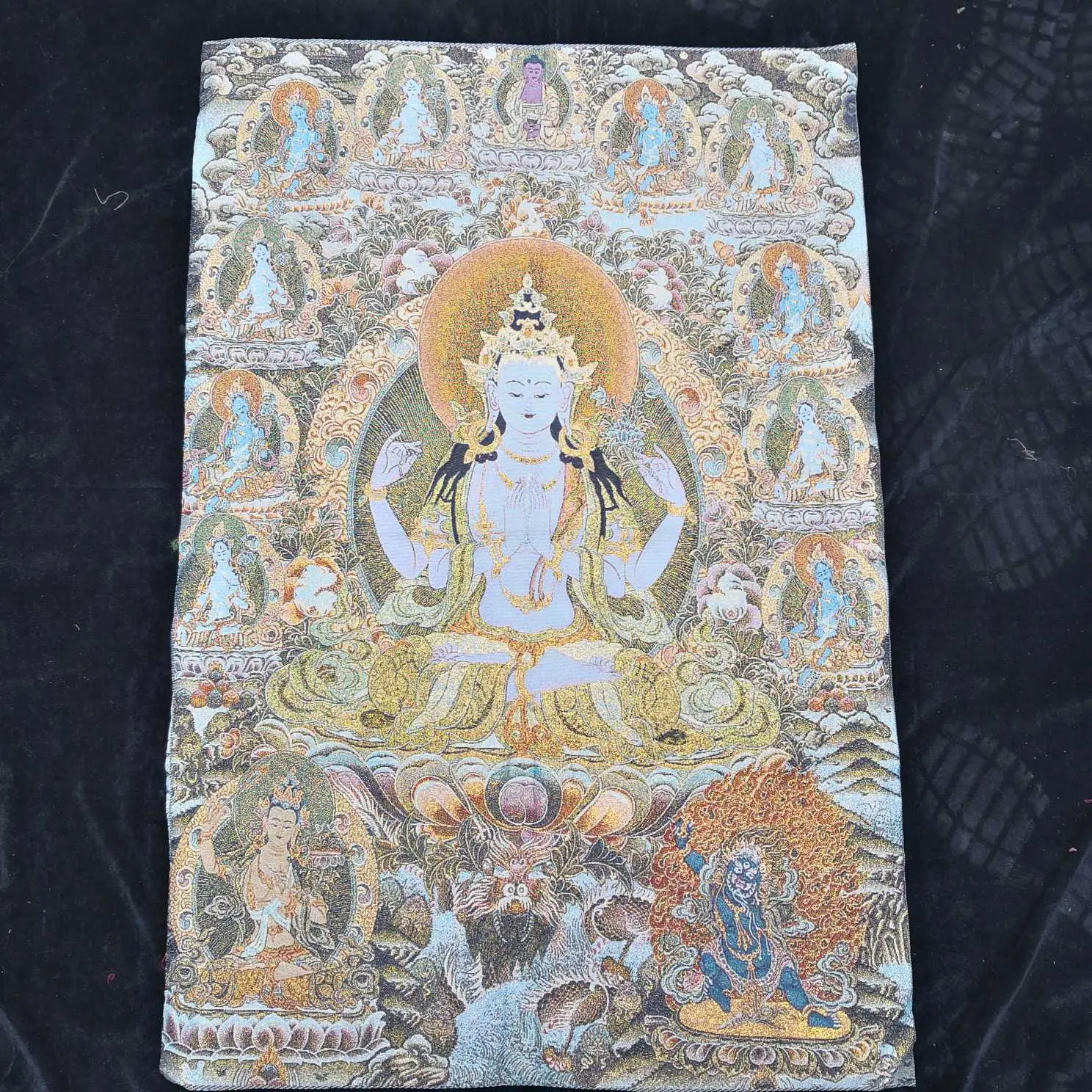 Xizang Buddha Embroidery Thangka Nepal - Image 36
