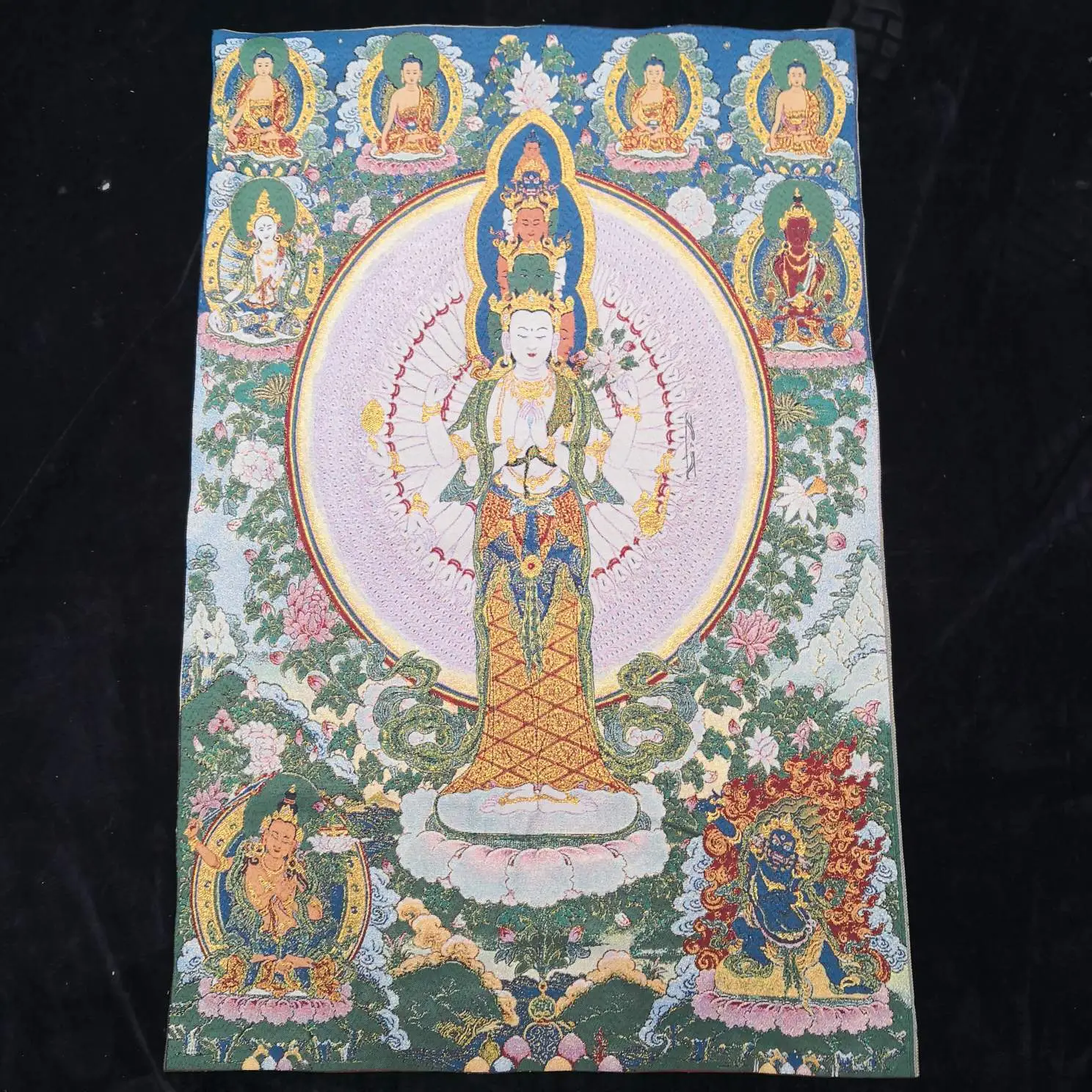 Xizang Buddha Embroidery Thangka Nepal - Image 37