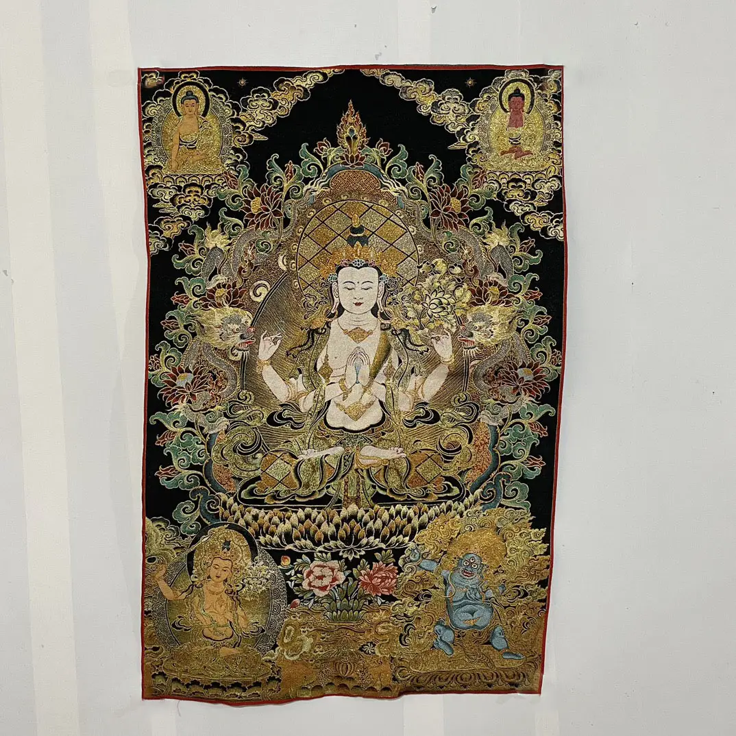 Xizang Buddha Embroidery Thangka Nepal - Image 56