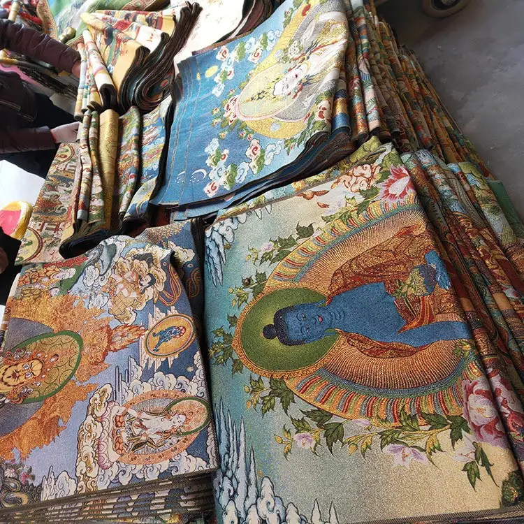 Xizang Buddha Embroidery Thangka Nepal - Image 61