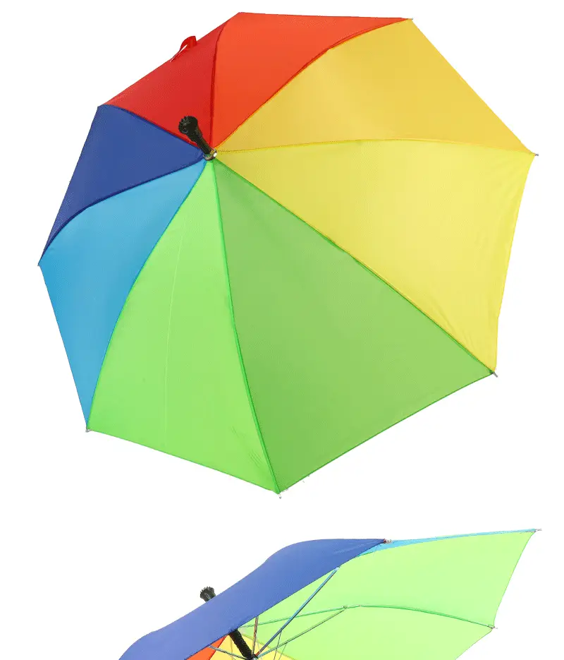 Spot Rainbow Eight Bone Old Man Cane Umbrella — feature 10