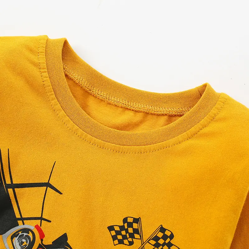 New Kids T-Shirt Grey Long Sleeve Cartoon Print