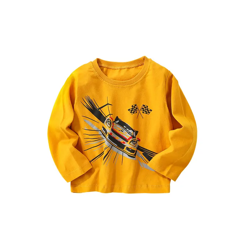 New Kids T-Shirt Grey Long Sleeve Cartoon Print