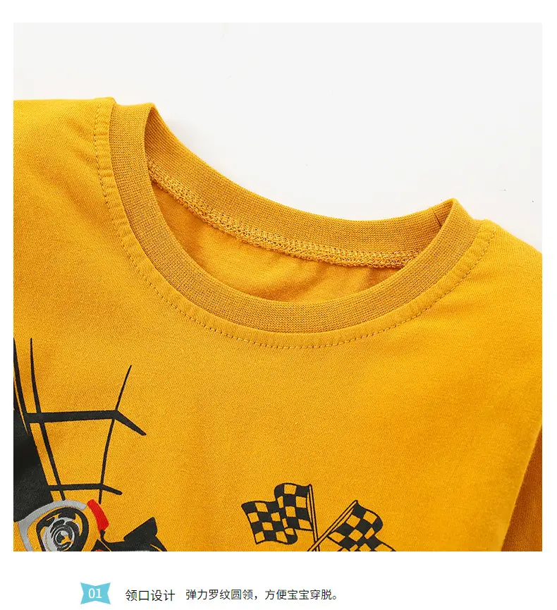 New Kids T-Shirt Grey Long Sleeve Cartoon Print — feature 6