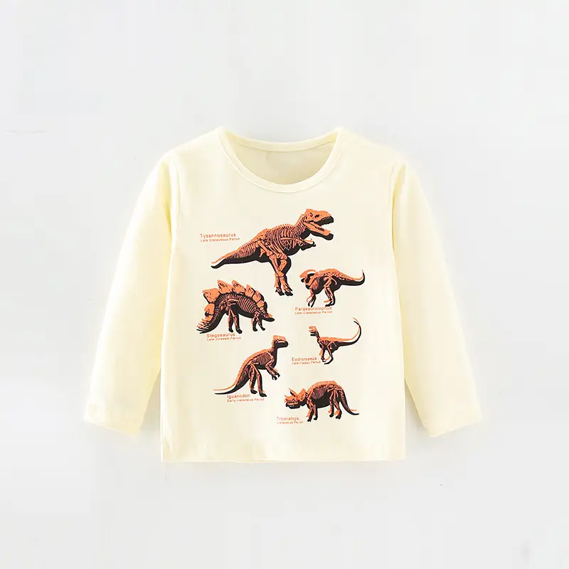 New Kids T-Shirt Grey Long Sleeve Cartoon Print