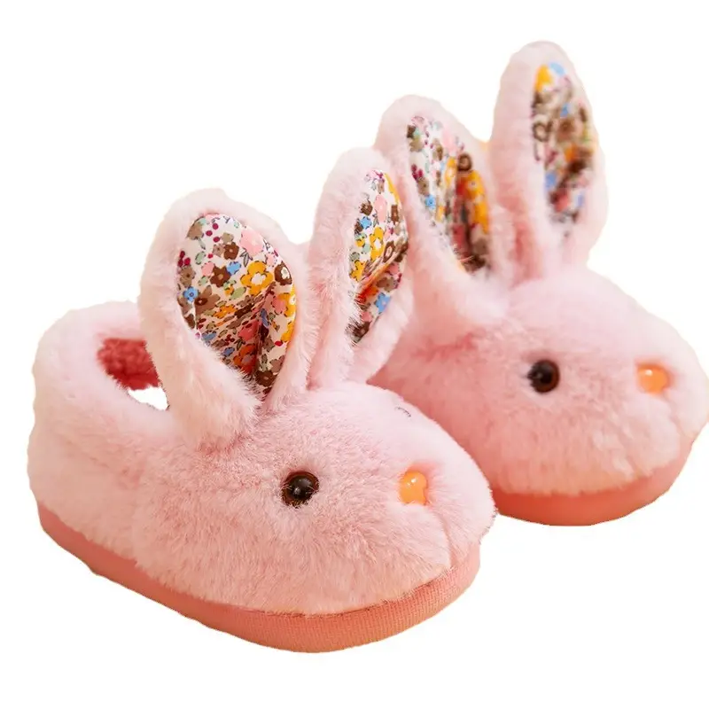 Children's Cotton Slippers Autumn and Winter Girls Boys Baby Bag with Children's Cotton Shoes Warm Home Indoor Mao Mao Slippers