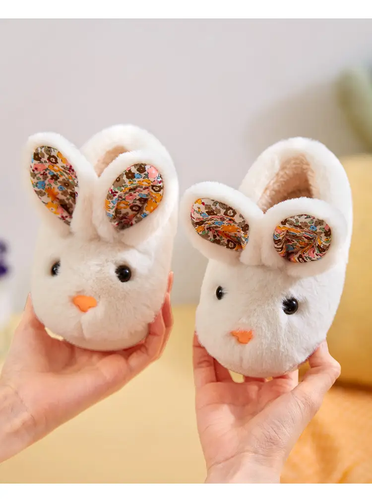 Children's Cotton Slippers Autumn and Winter Girls Boys Baby Bag with Children's Cotton Shoes Warm Home Indoor Mao Mao Slippers — feature 12