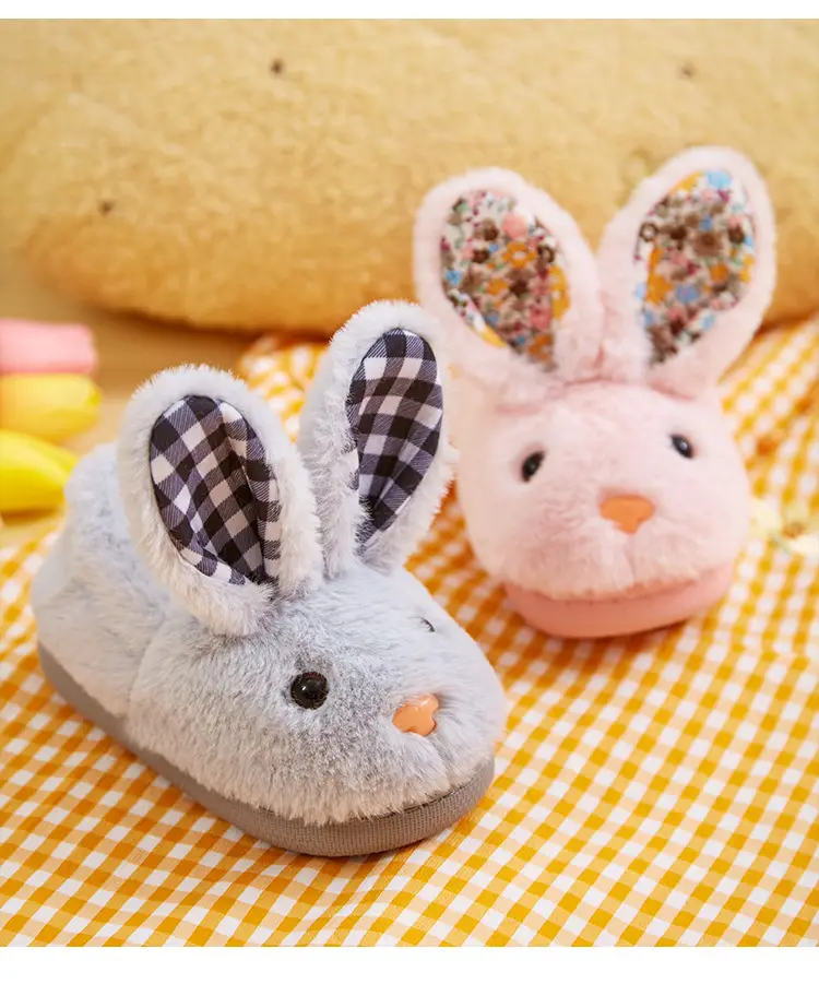 Children's Cotton Slippers Autumn and Winter Girls Boys Baby Bag with Children's Cotton Shoes Warm Home Indoor Mao Mao Slippers — feature 14