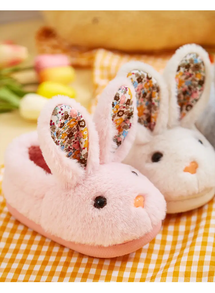 Children's Cotton Slippers Autumn and Winter Girls Boys Baby Bag with Children's Cotton Shoes Warm Home Indoor Mao Mao Slippers — feature 19