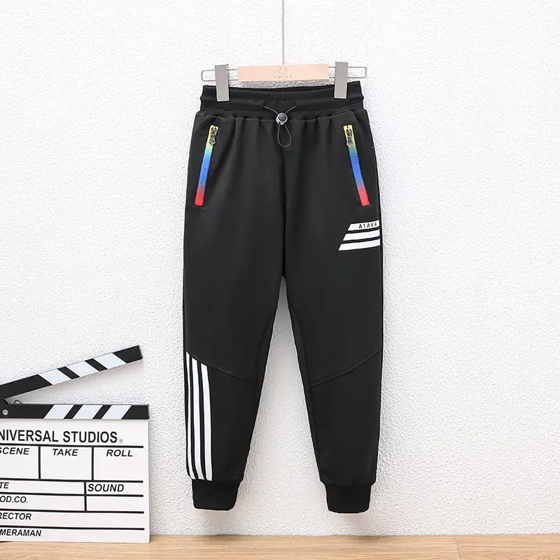 Children's Navy Blue Knitted Ankle-Tied Pants 2023 - Image 10