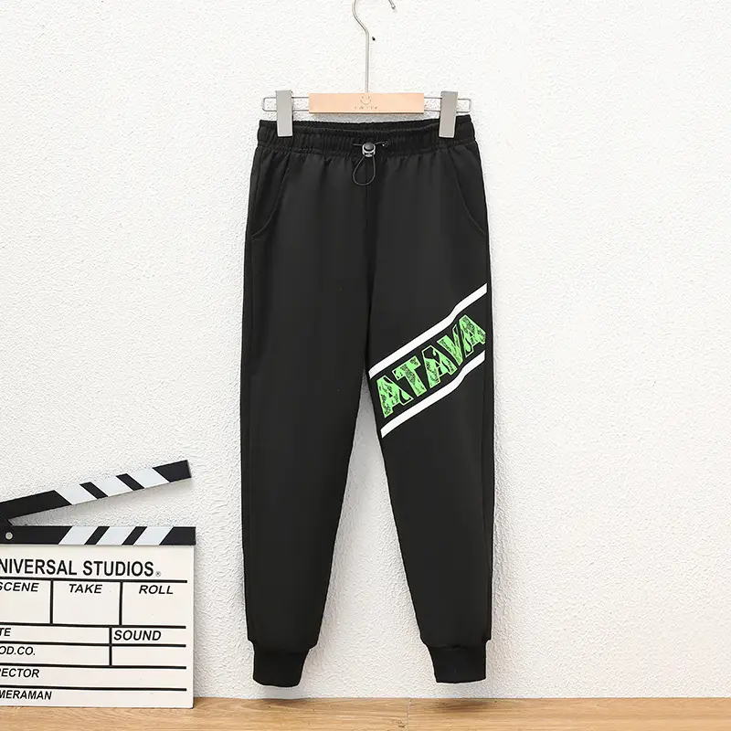 Children's Navy Blue Knitted Ankle-Tied Pants 2023 - Image 7