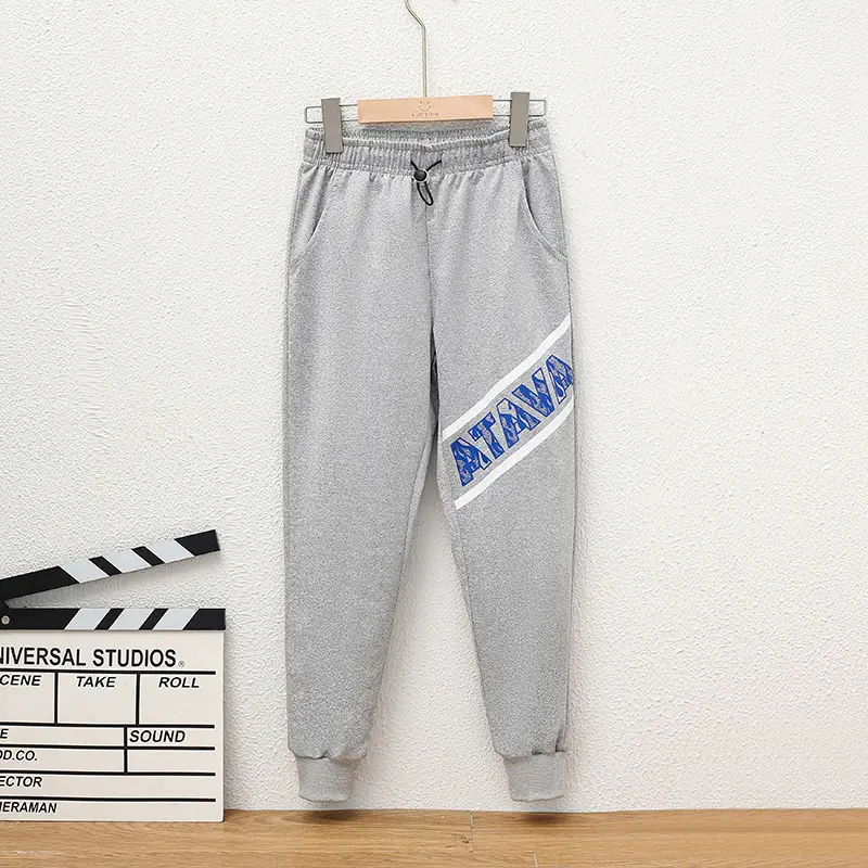 Children's Navy Blue Knitted Ankle-Tied Pants 2023 - Image 8
