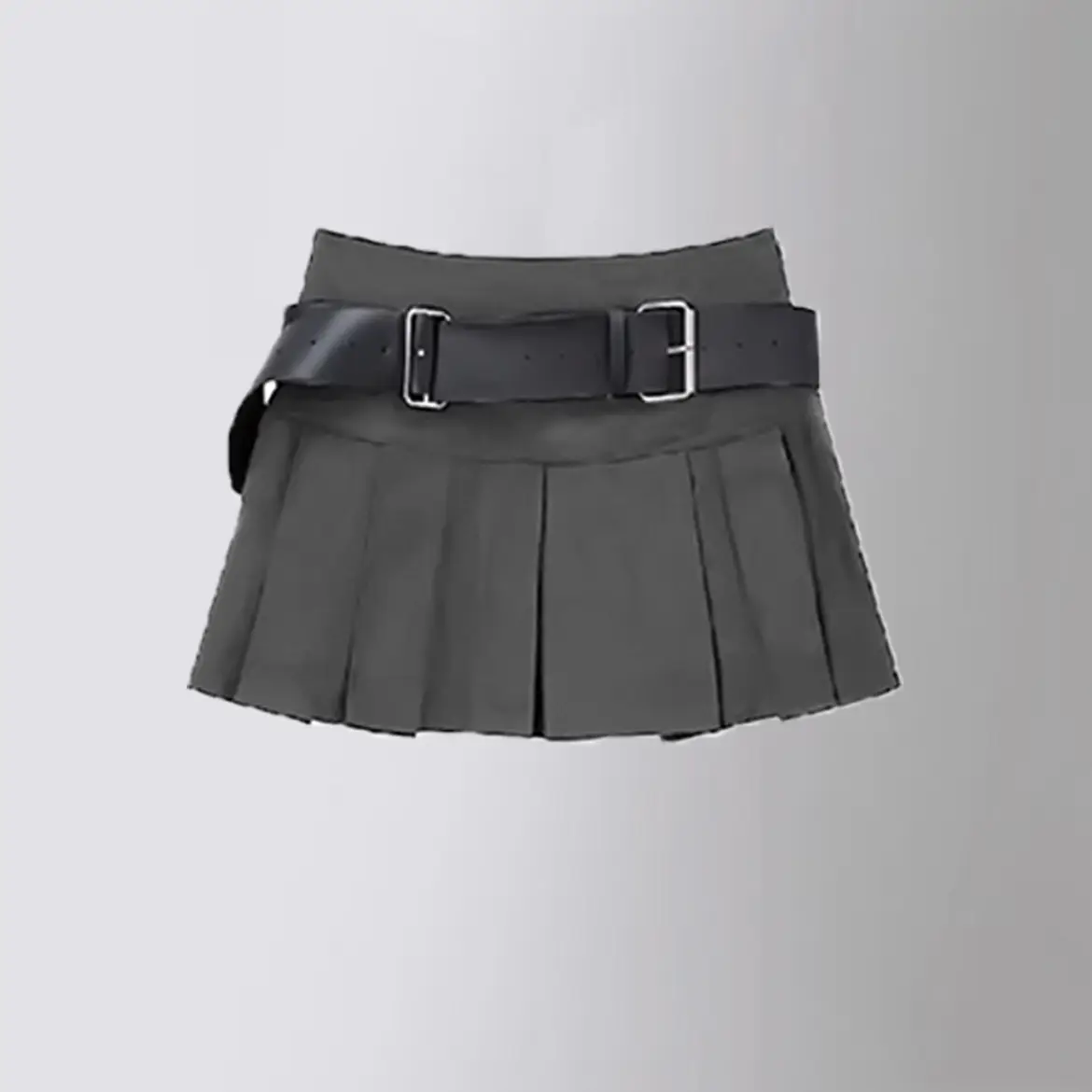 Little Spice Girl Khaki Pleated Skirt Set - Image 3