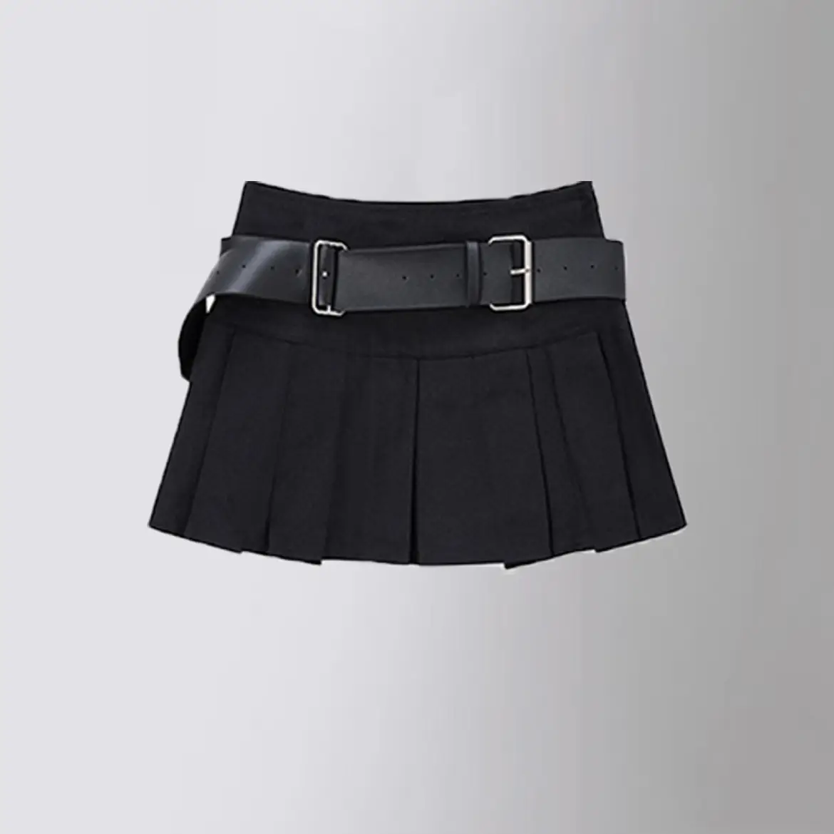 Little Spice Girl Khaki Pleated Skirt Set - Image 4