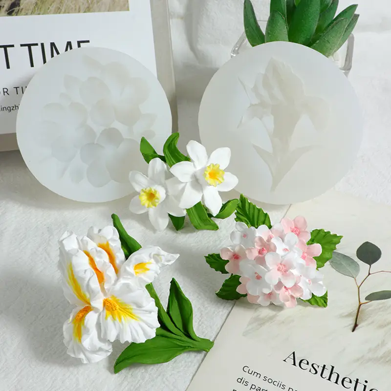 Narcissus Flower Silicone Mold for Car Air Outlet Aromatherapy - Image 46