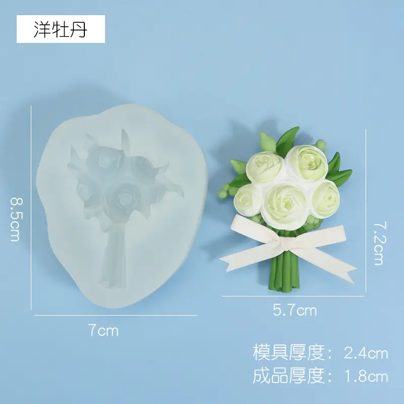 Narcissus Flower Silicone Mold for Car Air Outlet Aromatherapy - Image 28
