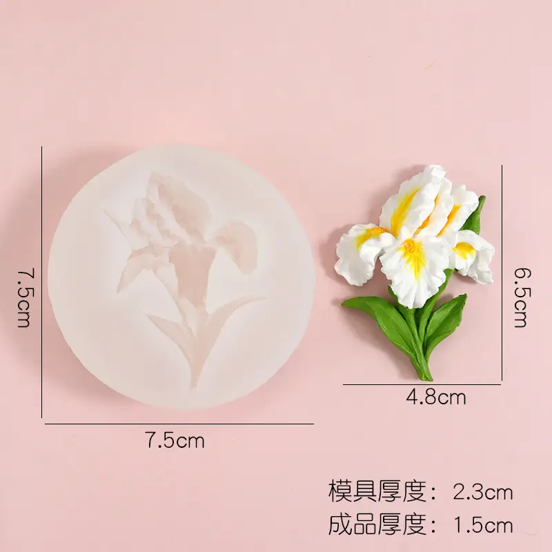 Narcissus Flower Silicone Mold for Car Air Outlet Aromatherapy - Image 3