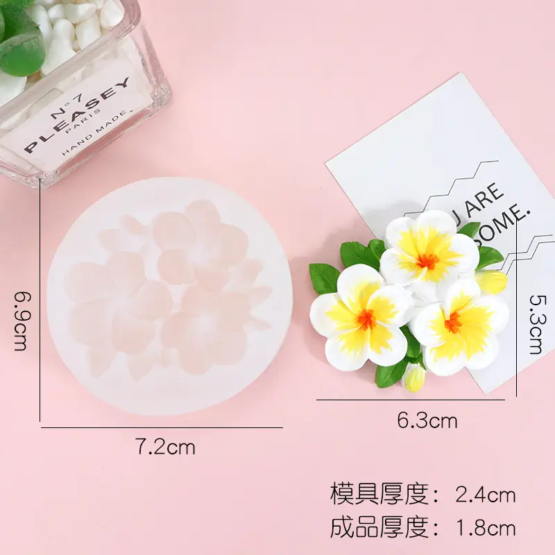 Narcissus Flower Silicone Mold for Car Air Outlet Aromatherapy - Image 4