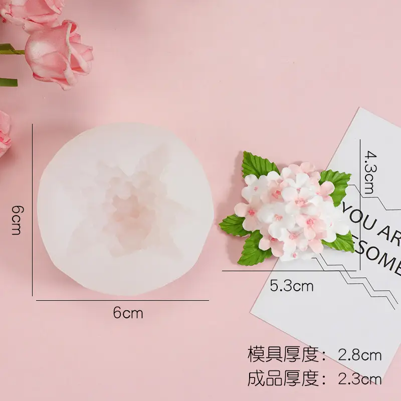 Narcissus Flower Silicone Mold for Car Air Outlet Aromatherapy - Image 5