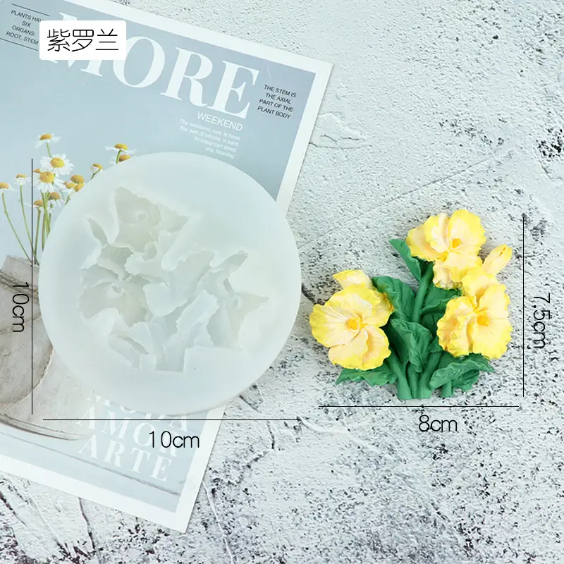 Narcissus Flower Silicone Mold for Car Air Outlet Aromatherapy - Image 6