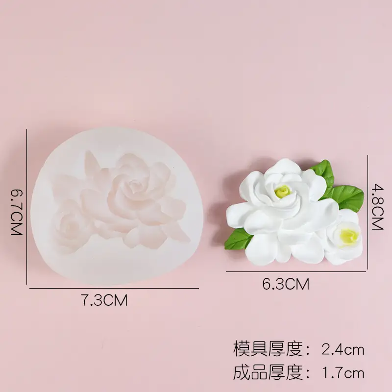 Narcissus Flower Silicone Mold for Car Air Outlet Aromatherapy - Image 9