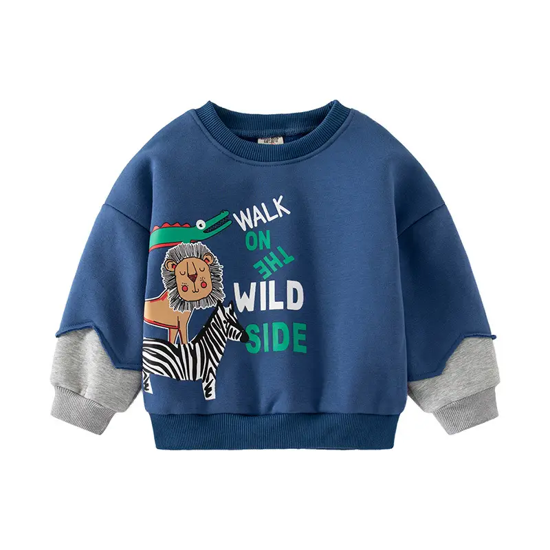 New Kids Fleece Lion Zebra Sweater - Image 7